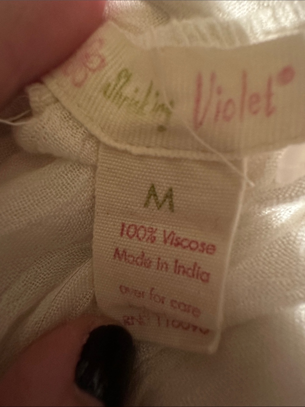 Shrinking Violet White Peasant Top with Multicolor Floral Embroidery - Picture 12 of 12